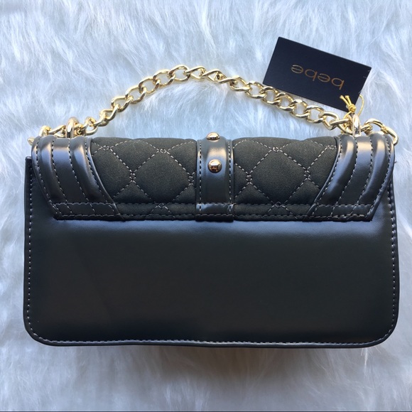 🌟🌿bebe Mini Stephanie Faux Suede Crossbody Olive - Picture 7 of 8
